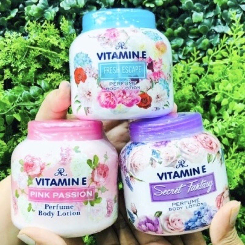 Combo 2 Hộp Kem Aron Vitamin E dưỡng thể hương nước hoa siêu thơm Thái Lan 200g hương nước hoa - BX2221