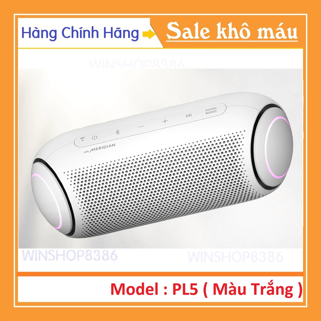 [Mã ELHACE giảm 4% đơn 300K] Loa Xboom Bluetooth LG PL5 Màu Trắng 100% BH Chính Hãng