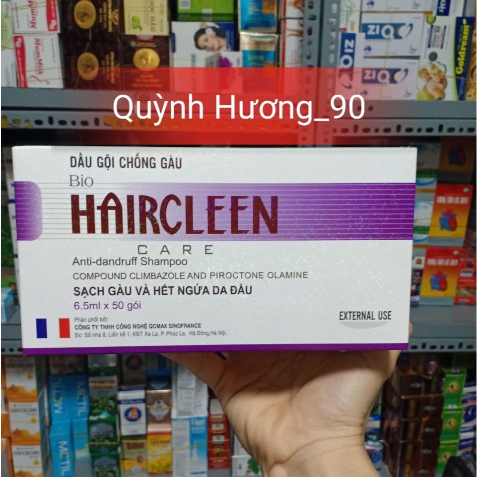 Dầu gội đầu HAIRCLEEN 50gói - ngăn ngừa gàu và ngứa da đầu