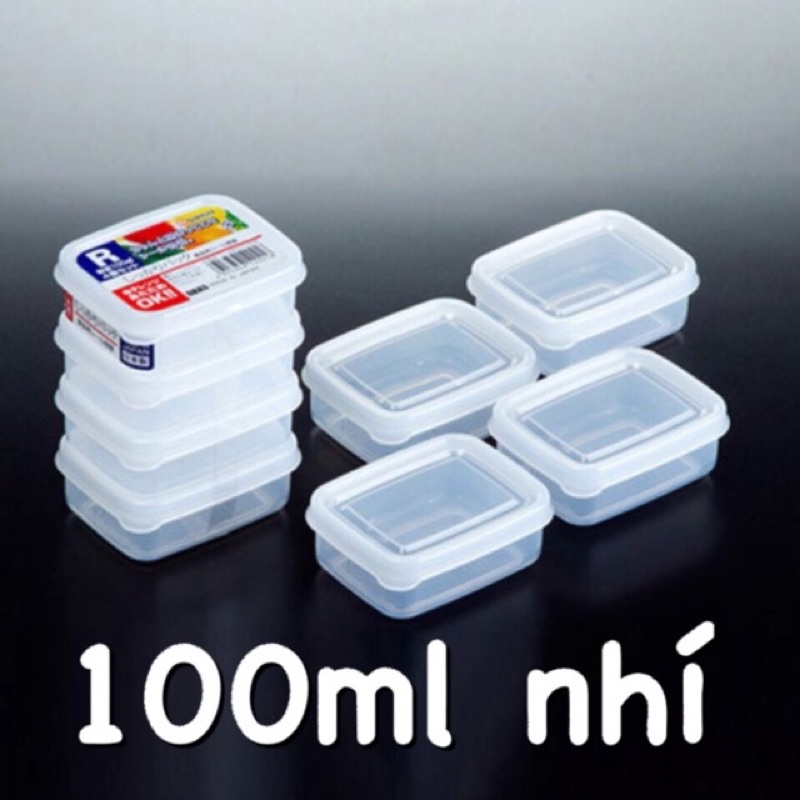 Sét Hộp Trữ Nhựa Kèm nắp Silicon Dẻo Chịu Nhiệt Tốt Nakaya Nhật Bản