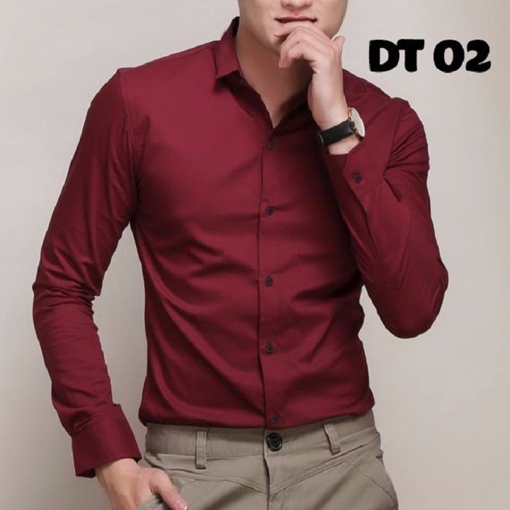 Áo sơ mi nam 💚𝐅𝐑𝐄𝐄𝐒𝐇𝐈𝐏💚 Áo sơ sơ mi công sở dài tay hàn quốc  vải thoáng mát, mềm mịn, không nhăn, dễ là ủi. | BigBuy360 - bigbuy360.vn