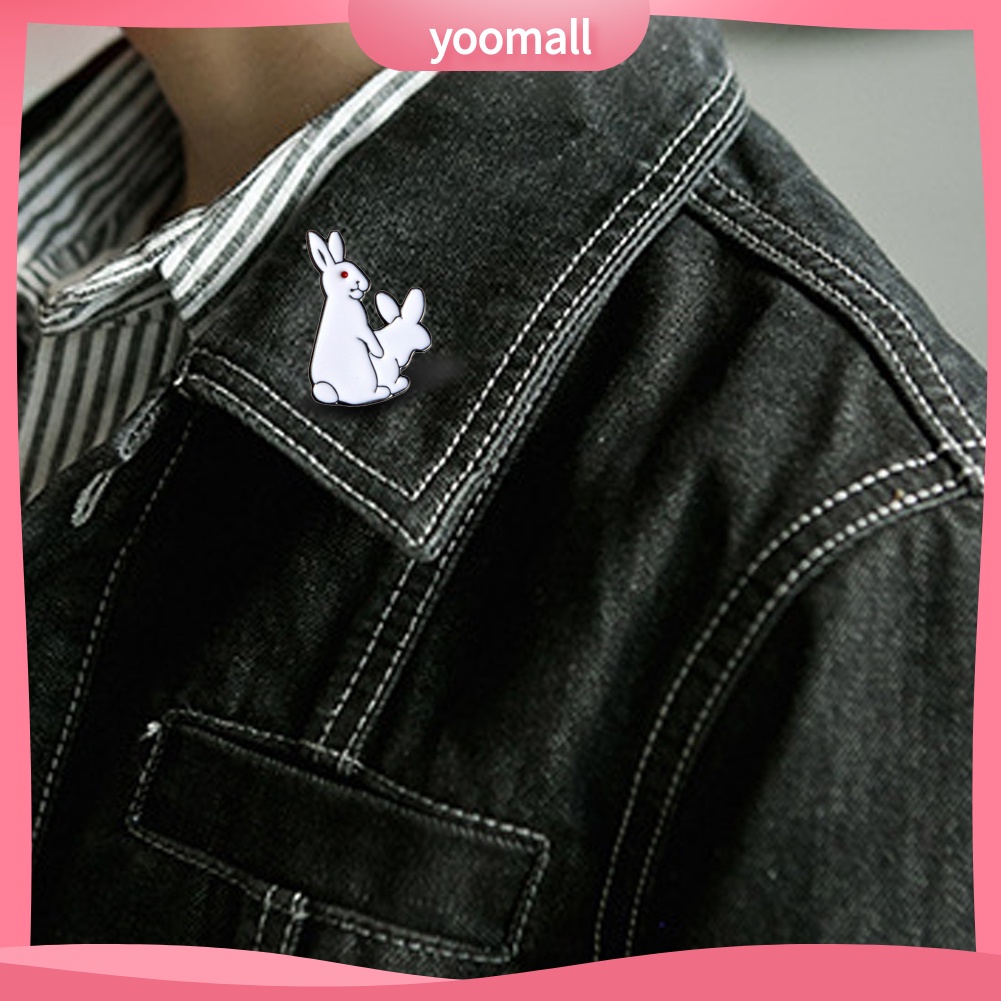 Trâm Cài Áo Hình Thỏ Trắng Vui Nhộn