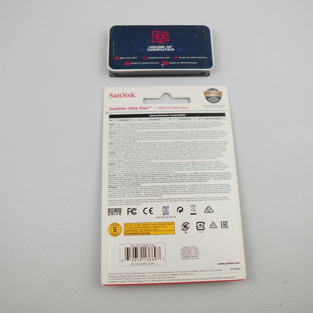 Thẻ Nhớ Sandisk Ultra Flair 32gb Usb 3.0 130mb / S Cz73 Flashdisk