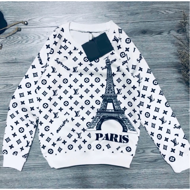 Áo nỉ dài tay thu đông hiệu LV