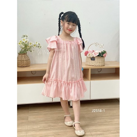 Váy chữ a ca rô xinh xắn cho bé - BINSY