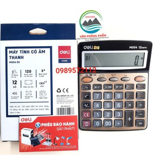 máy tính deli có âm thanh đọc số M00450