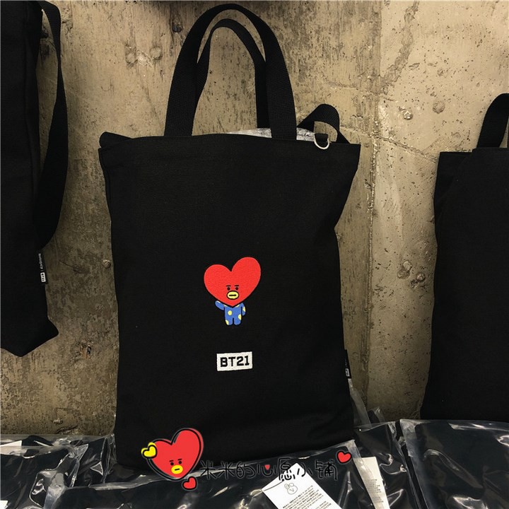 Túi tote bt 21 BTS cá tính thời trang túi vải ulzzang quà tặng xinh xắn dễ thương có quai đeo chéo