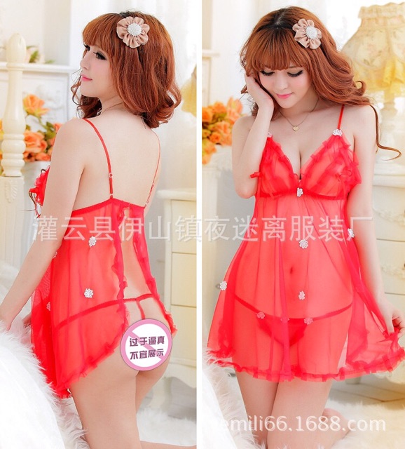 Váy ngủ ren gợi cảm đồ ngủ trong suốt áo ngủ Nhật Bản | BigBuy360 - bigbuy360.vn