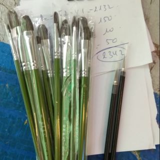 Bộ bút vẽ tranh tường, canvas 12 cây tặng 2 cây tỉa