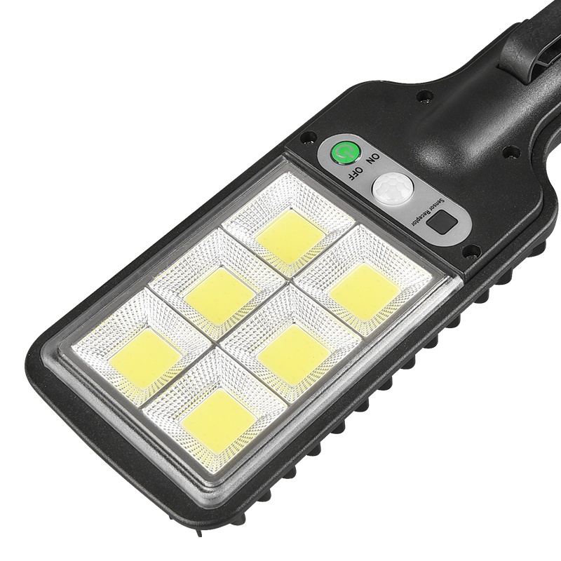Đèn LED 6 cob cảm biến năng lượng mặt trời chống thấm nước gắn tường ngoài trời