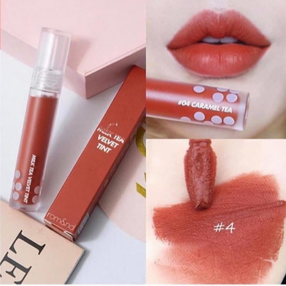 Son kem Romand Milk Tea velvet tint 04 CARAMEN TEA - cam gạch | BigBuy360 - bigbuy360.vn