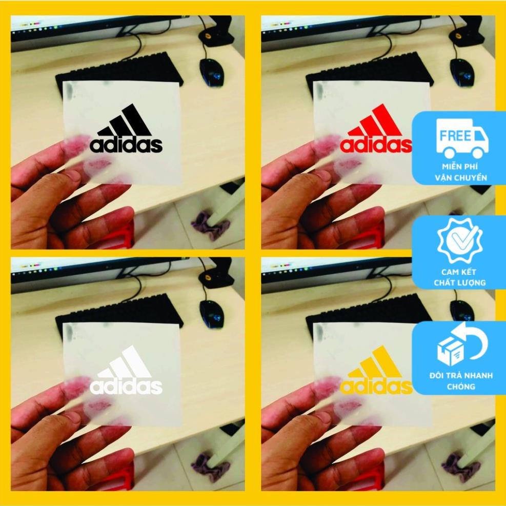 Siêu rẻ Logo ủi Nhiệt adida.s - Decal ủi nhiệt (KT 5 - 7cm)