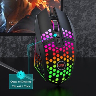 Chuột Mouse RAINBOW-GEAR R801 USB Led RGB Gaming Cao cấp. VI TÍNH QUỐC DUY