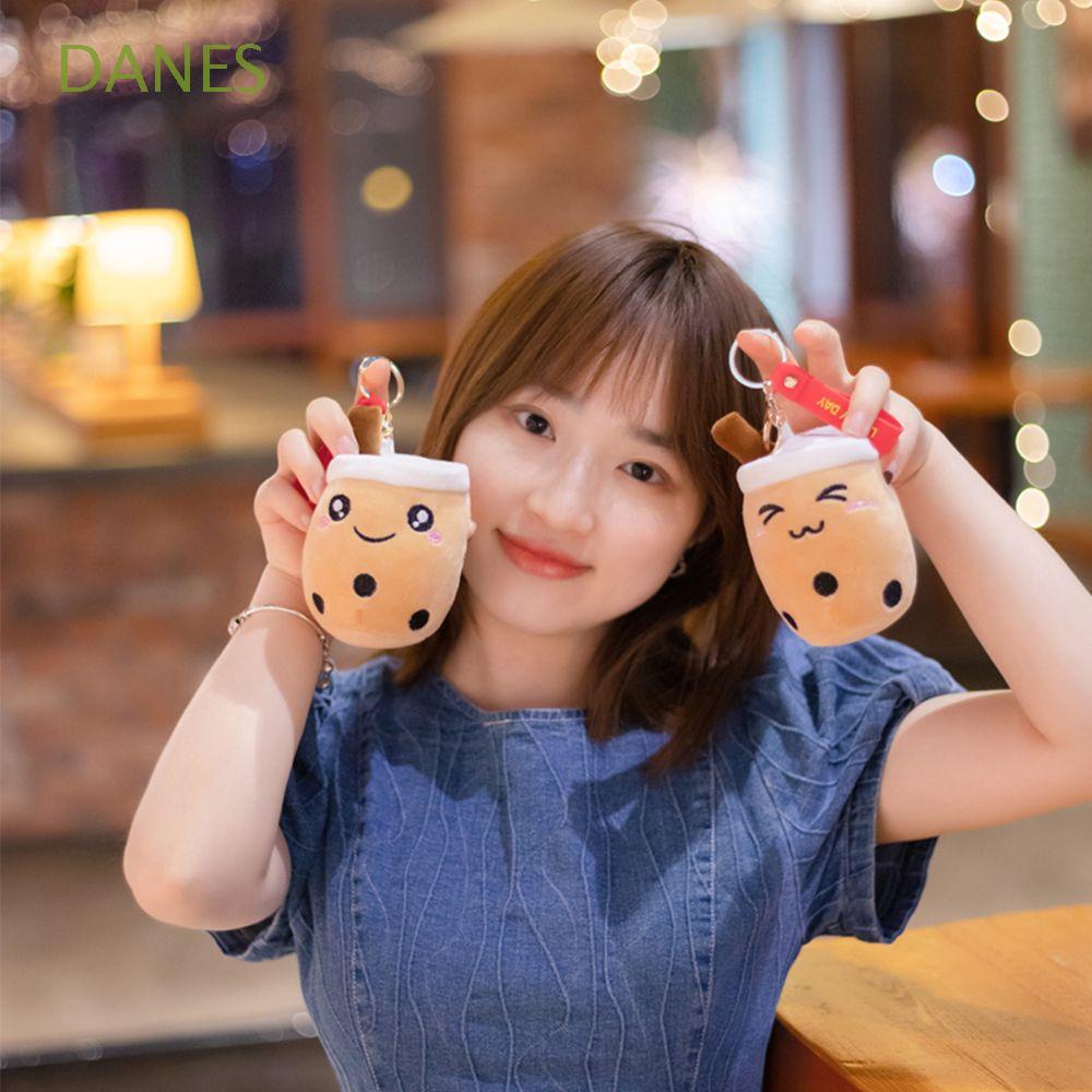 Móc Khóa Hình Ly Trà Sữa Hoạt Hình Nhồi Bông Dễ Thương