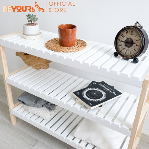 Kệ Đa Năng Bằng Gỗ BEYOURs Bench 3FM Để Sách Giày Dép Đựng Đồ Dễ Dàng Lắp Ráp Phòng Khách, Phòng Ngủ