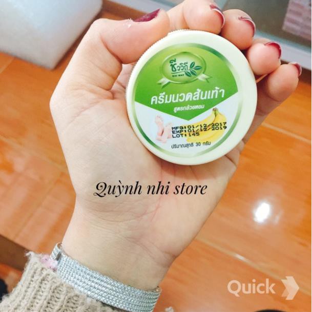 Kem chuối giảmnứt gót chân Thái lan