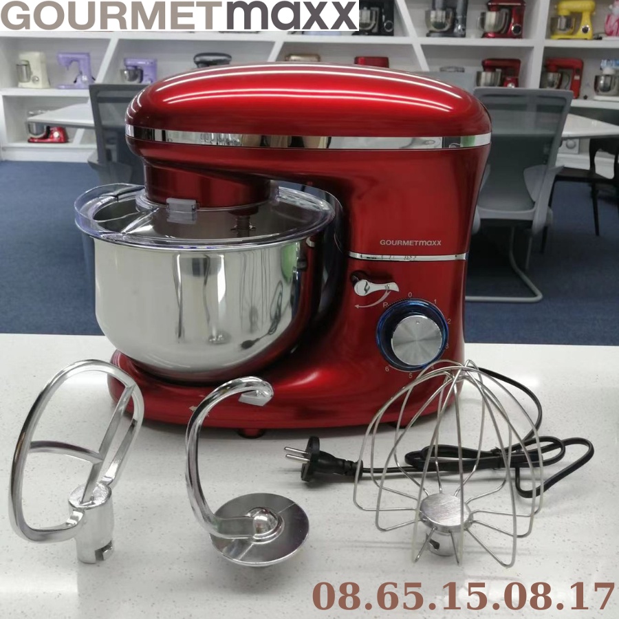 Máy nhào bột 5L 1500W GOURMETMAXX - làm chà giò, đánh kem, đánh trứng