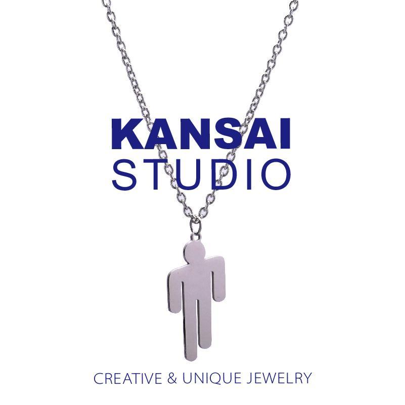 Dây chuyền thép titan có mặt phong cách Billie Eilish thời trang hip hop đường phố cho nam và nữ