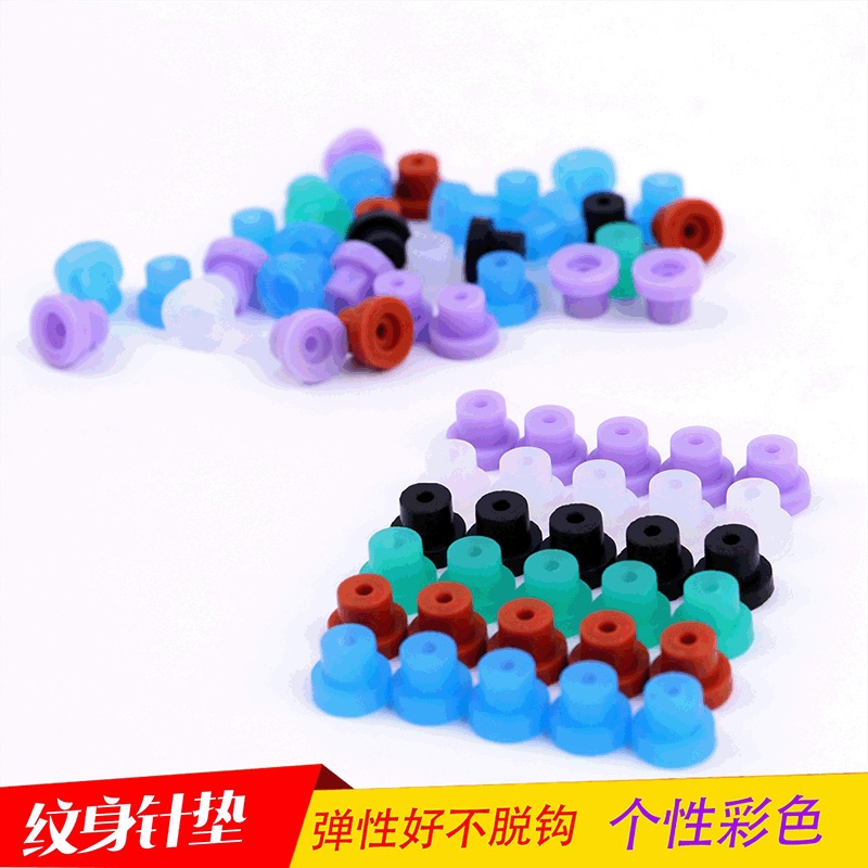Set 100 Miếng Đệm Silicon Hình Chữ T Hỗ Trợ Xăm Hình Chuyên Dụng