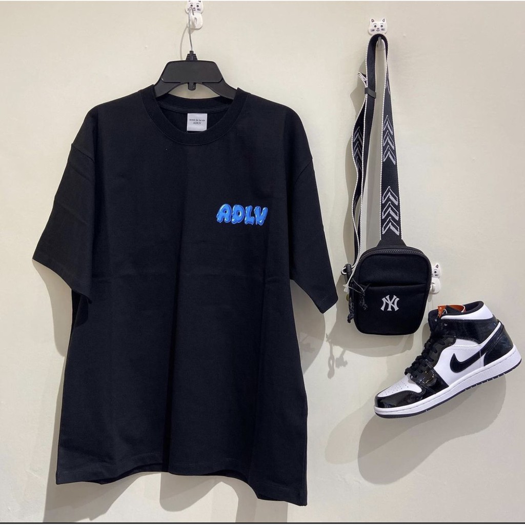 Áo thun tay lỡ ADLV Cream Hogoto shop , Áo thun unisex nam nữ form rộng oversize chất liệu Cotton | BigBuy360 - bigbuy360.vn