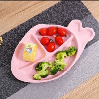 Khay ăn dặm lúa mạch hình cá dễ thương cho bé yêu