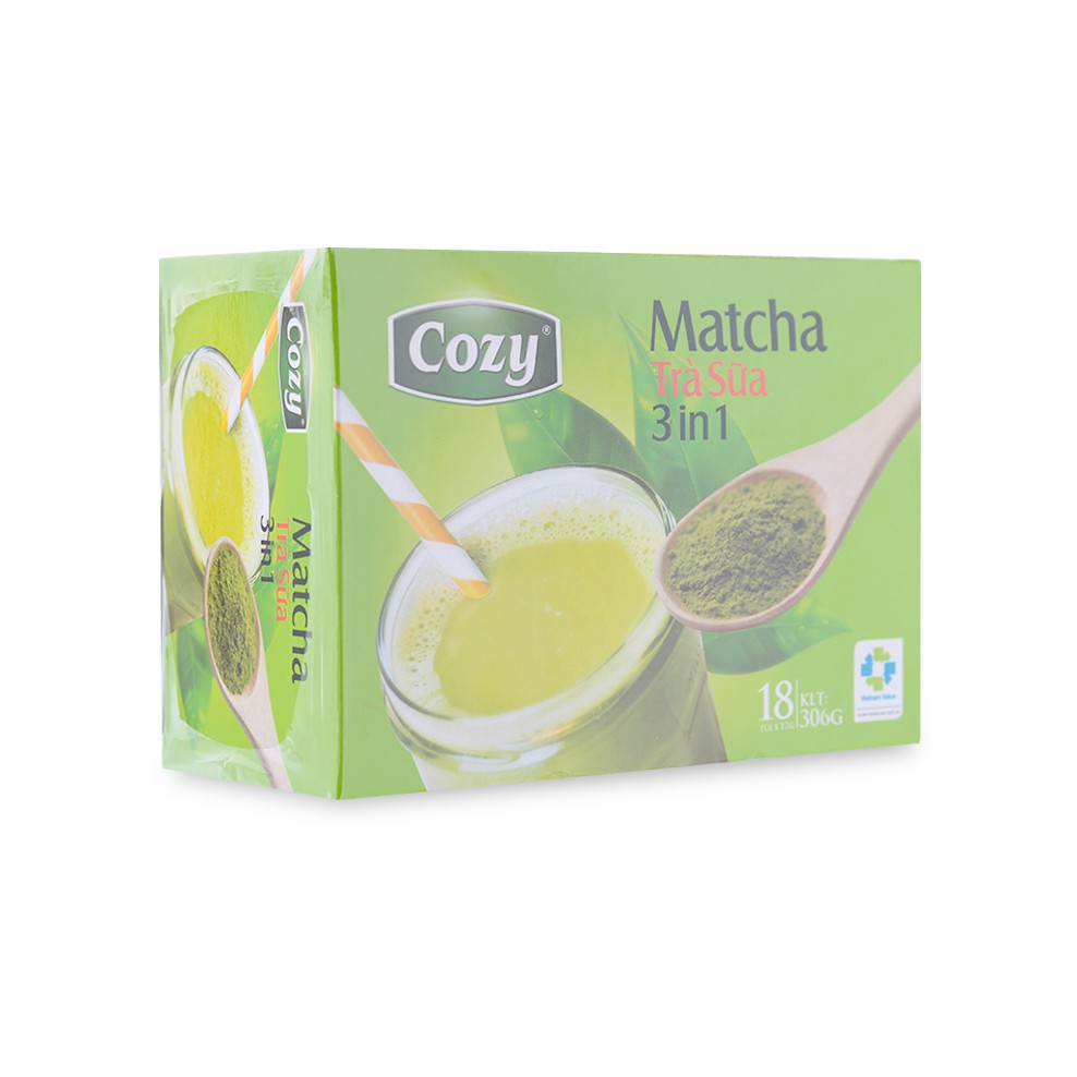 Trà Sữa Matcha Cozy 3in1 Hộp 306G (Đủ các hương)