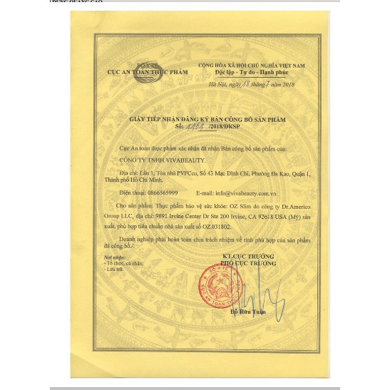 VIÊN UỐNG GIẢM CÂN THẢO DƯỢC OZ SLIM 40 VIÊN