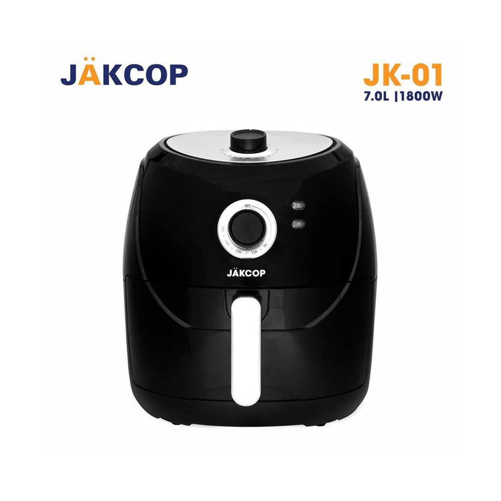 Nồi Chiên Không Dầu JAKCOP JK-01, Dung Tích 7L, Khay Phủ Chống Dính Cao Cấp