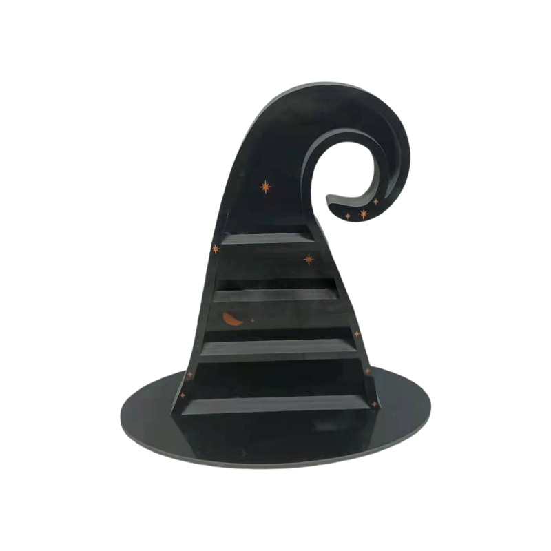 Kệ Treo Bằng Pha Lê Hình Nón Phù Thủy Chống Rách Siêu Bền Trang Trí Nhà Cửa / Văn Phòng Dịp Halloween