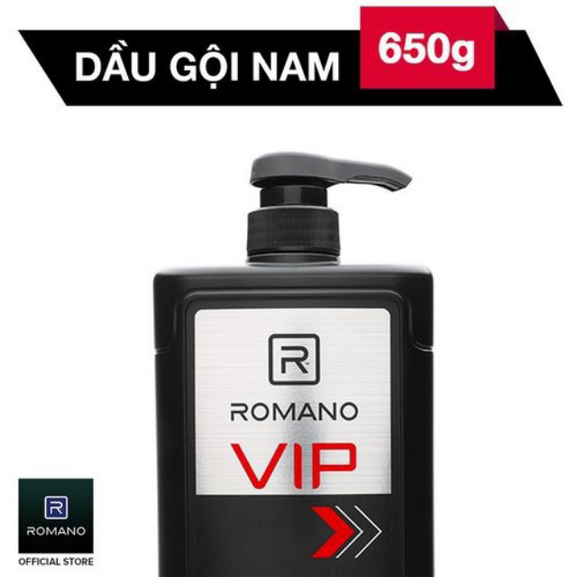 Dầu Gội và sữa tắm Romano VIP (650g)