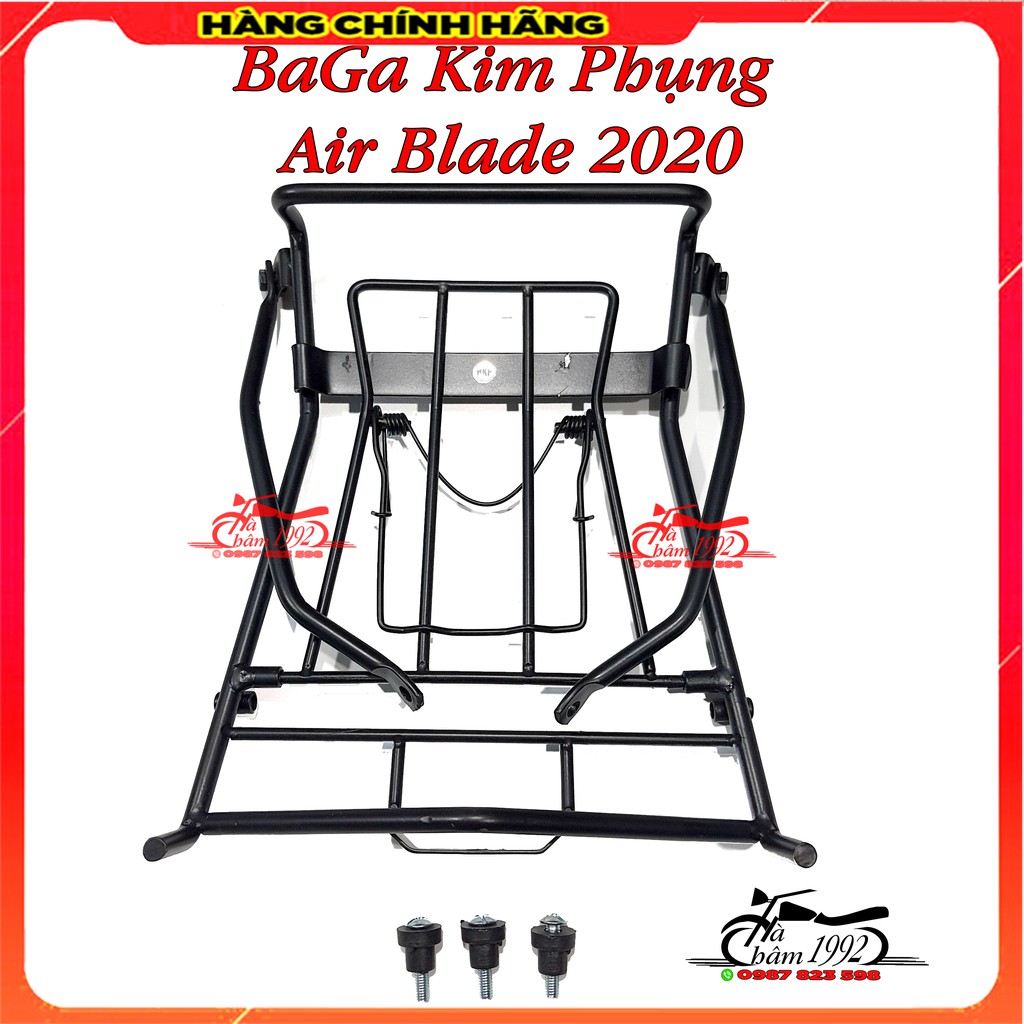 Gác Baga AB, Airblade 2020 Kim Phụng Chính Hãng (Màu Đen Sơn Tĩnh Điện), Baga xe AB 2020-22