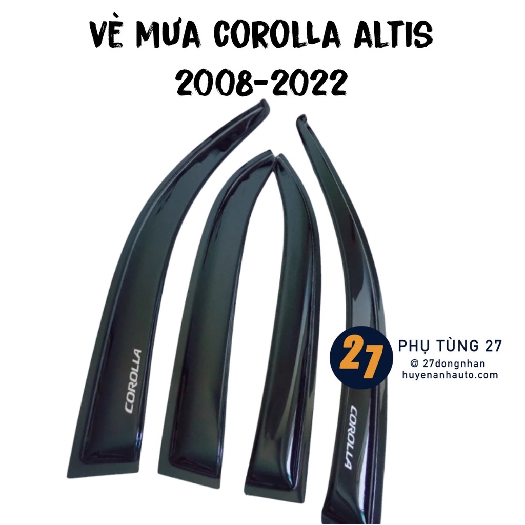 Vè che mưa cho xe Toyota Corolla Altis