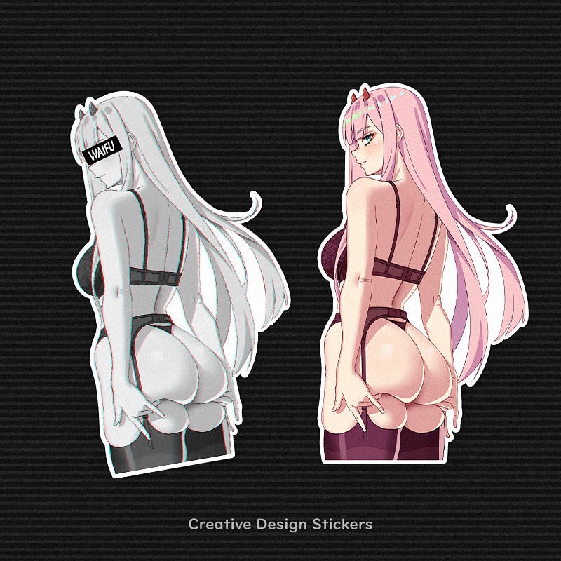 Miếng sticker hình anime Cyberpunk 02 2d trang trí xe