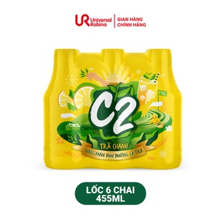 Trà xanh C2 hương chanh lốc 6 chai