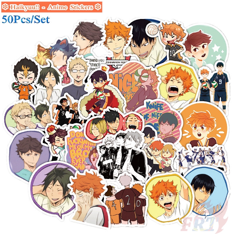 ❉ Haikyuu!! - Series 03 Anime Shoyo Hinata Tobio Kageyama Stickers ❉ 50Pcs/Set DIY Fashion Doodle Decals Stickers