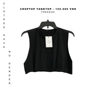 Áo Croptop Tanktop - Đen