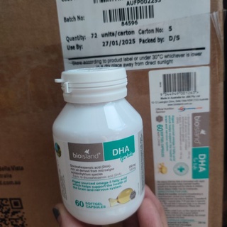 Viên DHA cho bé của Úc Bioisland 60 viên