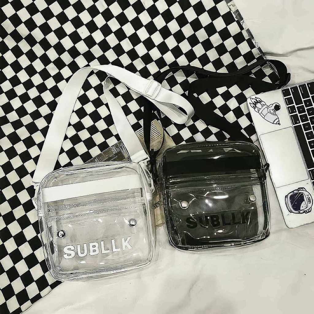 Túi đeo chéo nhựa PVC trong suốt kiểu dáng Unisex hiện đại | BigBuy360 - bigbuy360.vn