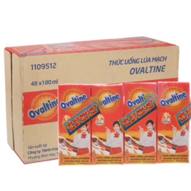 Sữa Ovaltine 180ml date 2020 (thùng)