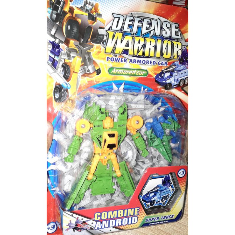 Lắp ráp 1 mô hình Robot Defense Warrior biến thành xe bằng nhựa cứng rất đẹp