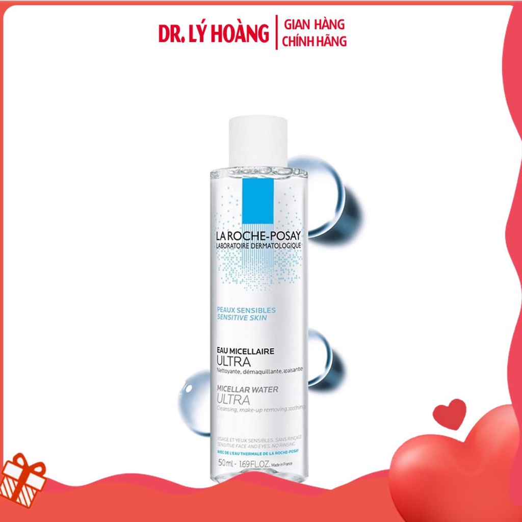 Nước làm sạch sâu và tẩy trang cho da nhạy cảm Micellar Water Ultra Sensitive Skin La RochePosay 200-400ml-𝐃𝐫.𝐋𝐲́ 𝐇𝐨𝐚̀𝐧g