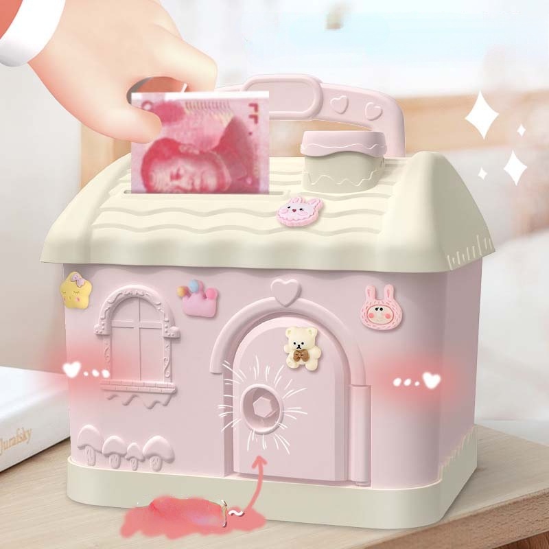 Hộp Đựng Tiền Tiết Kiệm Có Khóa Dễ Thương Dành Cho Bé Gái JP5