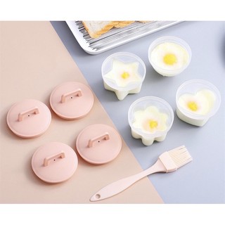 Set khuôn dụng cụ làm bánh, hấp trứng kèm chổi quét dầu nhiều hình cho bé ăn dặm SAMI KIDS