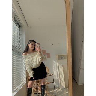 Áo Len trễ vai vặn thừng LEN85 1994CLOSET