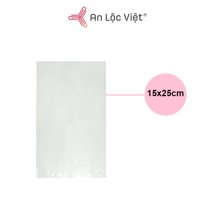 1 Kg bao nylon PE (loại dày - bóng) nhiều kích cỡ 15x25cm, 35x50cm, 40x60cm