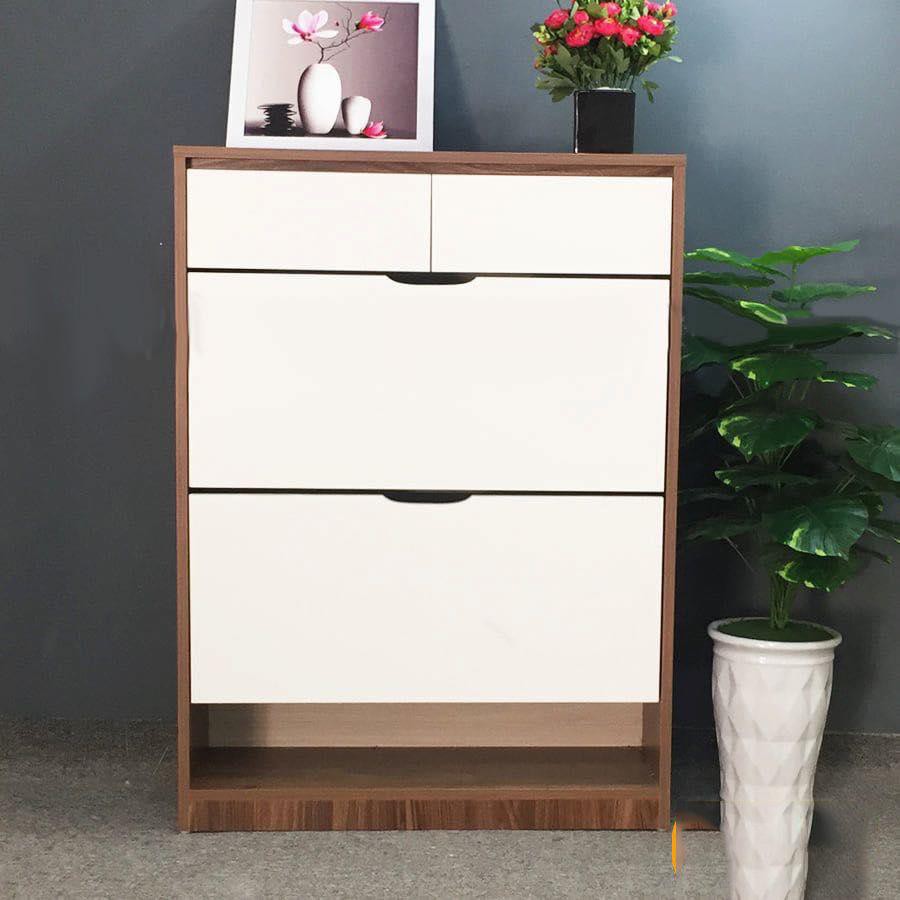 Tủ giày thông minh loại lớn 2 lật 1 ngăn kéo - Đã lắp đặt sẵn