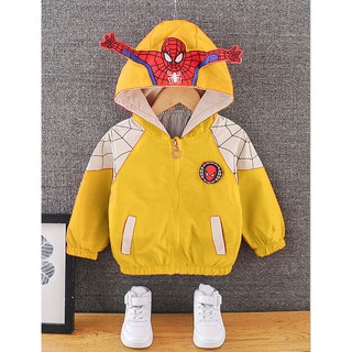 Hàng hot áo khoác gió 2 lớp cho bé tạo kiểu dáng người nhện spiderman ngộ - ảnh sản phẩm 8