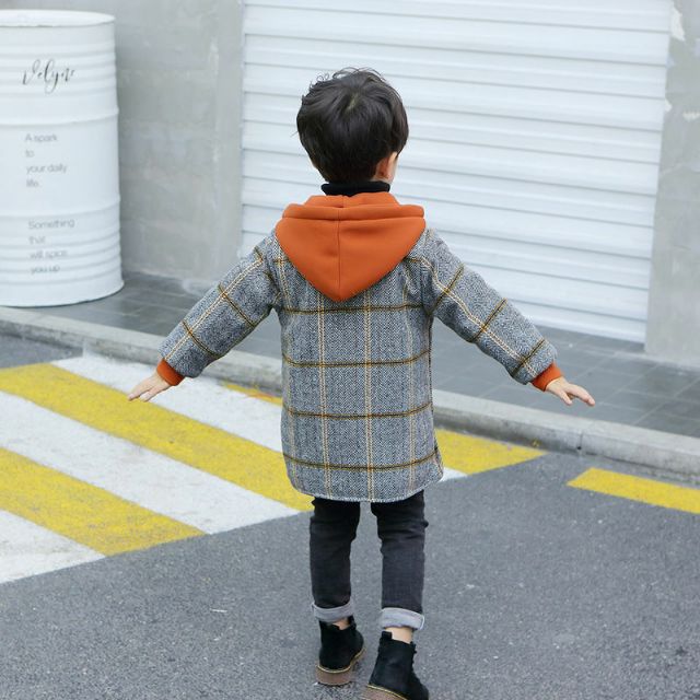 Áo dạ lót lông dày ấm cực cute cho bé