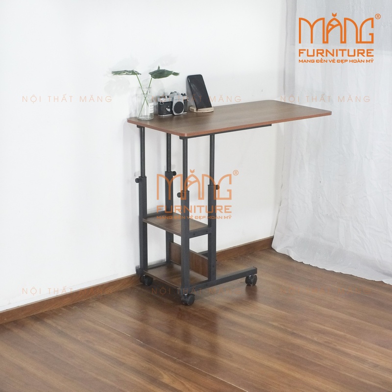 Bàn làm việc trên giường kiểu mới, nâng hạ chiều cao thông minh mẫu blv23