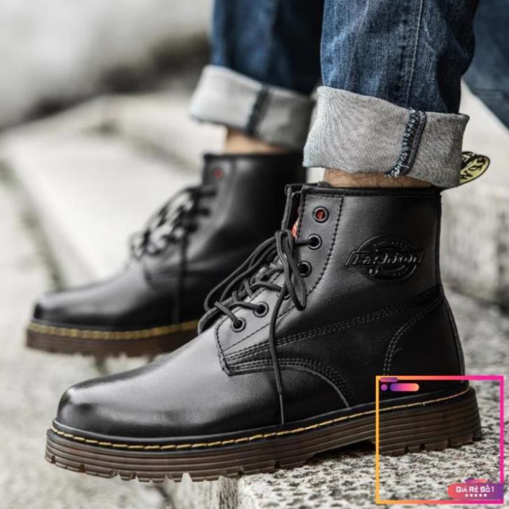 Giày Boot Nam Cổ Ngắn Chất Liệu Da Thật Size 38-46 " .  -V1